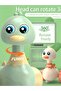 Pressing and rebounding toy, rocking duck baby puzzle toy, learning crawling sensory toy (Green D... - 7