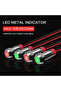 12-24V 12mm Green Waterproof IP67 Signal light Metal LED Warning Indicator Light Signal Lamp Pilot W