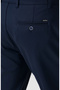 Lacivert Duble Paça Diyagonal Örme Jogger Pantolon - 5