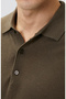 Haki Polo Yaka Basic Triko Kazak - 6