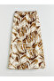 Original Elastic Waist Patterned A-Line Skirt - 6