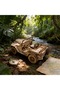 WHITE DIY Wooden 3D Puzzle Jeep Model Kit Creative Birthday or Holiday Gift Educational Toy Exquisit - 3