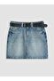 Two Mt Shop Quality Mini Jean Skirt with Belt - 5
