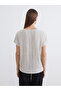 Original Oval Collar Textured Blouse - 5