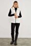 Polo Neck Zippered Plush Vest - 6