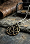 Geometric Pattern Handcrafted Stainless Steel Chain Men's Necklace