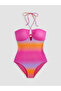 Trendlucky Batik Patterned Women's Swimsuit with Removable Pads - 3