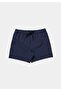 Slim Fit Striped Men's Blue Swim Shorts - 5