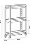 White Multi-Purpose Foldable Shelf Unit (5492) - 2