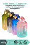 1600ml Double Color Motivational Water Bottle with Carrying Strap and Handle Sticker - 6