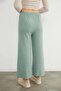 Basic Corded Elastic Waist Trousers - 6
