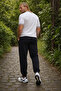 Plus Size Basic Sweatpants Full Lycra 11516 Black - 3