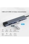 8in1 Type C HUB Splitter Thunderbolt 3 Docking Station Laptop Adapter With For Macbook Air M1 iPa... - 2
