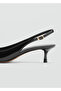 Kitten Heeled Patent Leather Shoes - 4