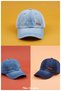 Unisex Vintage Denim Baseball Cap - Washed Denim Cap with Leather Label Detail (58-59 cm) - 8