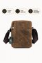 Men's Crazy Beige Genuine Leather Postman Hand and Shoulder Bag Medium Size Special Gift for Men - 4