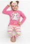 100% Cotton 3-Piece Pajama Sets with Eye Mask Character Print for Children - 2