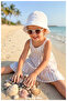 100% Cotton, Jacquard Embossed Fisherman Hat for Children (Ages 4-8) (Size 52 cm) - 4