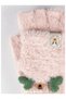 95% Viscose 5% Spandex, Girls' Soft Covered Cut Gloves (Ages 4-8)