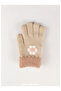 95% Acrylic 5% Elastane, Girls' Gloves (4-8 Years Old) - 3
