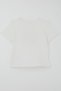 Girl's T-Shirt with Pearl Embroidery and Butterfly Emblem, Ages 9-14, Ecru - 6