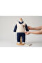 Süzene Teddy Bear Embroidered Sweater Detailed Baby Boy 2-Piece Set - 3
