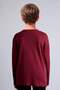 School 100% Cotton Oversize Crew Neck Long Sleeve T-Shirt for Boys E9661A825Au - 4