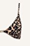 Regular Fit Leopard Patterned Wrinkled Textured Fabric Bikini Top G7037Ax26Sm - 8