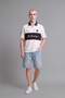 Boxy Fit Half Zipper Printed Short Sleeve Polo T-Shirt H7489Ax26Hs - 2