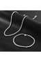 55CM and 20cm 925 Sterling Silver 4mm Chain Male Twisted Rope Necklace Bracelets Fashion Women Men S - 2