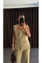 Women's Square Collar Vest Pants Set - 3