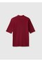 Women's Plum 100% Cotton Half Sleeve Deep V-Neck T-Shirt - 4