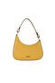 Yellow Leather Women's Shoulder Bag - 2