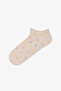 5 Pairs of Cotton Colorful Pauntiye Patterned Booties Socks - 4