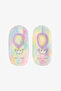 Girl's Tie-Dye Patterned Rainbow Unicorn Embroidered Non-Slip Sole Play Shoes