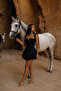 Thick Straps Button Detail Layered Special Design Mini Dress - 2