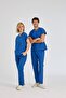 Cobalt Blue Dr. Greys Doctor Nurse Medical Scrubs Suit Terikoton Fabric