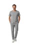 Neutral Gray Dr. Greys Doctor Nurse Medical Scrubs Set Luxury Lycra Fabric - 3