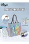 32X10X27CM 5PCS Silver Laser Organizer Bag Silver Reusable Gift Tote Grocery Shopping Bags Apply To - 8