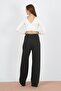 Lycra High Waist Wide Leg Pants (B21-12300) - 5