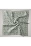Thin Cotton Soft Scarf Water Green-Sky Blue Patterned Non-Slip Textured Tok Duruşlu 90X90 - 7