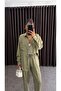 Women's Linen Shirt Pants Set Çağla - 5