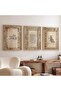 Islamic Wall Art Set 3 Ayatul Kursi 4 Quls Al Fatiha with Outer Frame