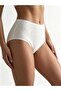 Set of 12 White Soft Touch 100% Cotton Heart Patterned Panties - 2