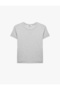 Slim Fit Short Sleeve Crew Neck Cotton Ribbed Basic T-Shirt - 5