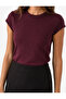 Cotton Regular Fit Cap Sleeve Crew Neck Basic T-Shirt - 5