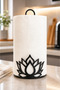 Lotus Metal Paper Towel Holder,Roll Towel Holder,Napkin Holder Countertop Paper Towel Holder Upright Towel Tableware Table