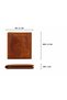 Men's Genuine Leather Tan Wallet with Removable Card Holder - 3