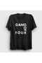 Unisex Black Logo Gang of Four T-Shirt 572301Tt