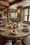 Set of 2 32cm Natural Real American Placemats, Placemats, Wicker Jute Braided Placemat Presentation Set - 3